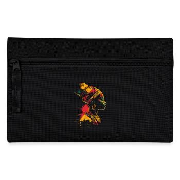 Farbenfrohes Heritage Black History Month Profil - Federtasche - Schwarz - Vorne