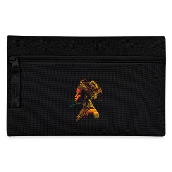 Heritage Afro Amerikanisches Black History Kunst - Federtasche - Schwarz - Vorne