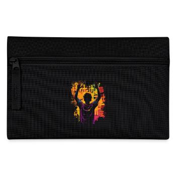 Afro Amerikanische Resilienz Black History Monthv - Federtasche - Schwarz - Vorne