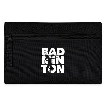 Racquet Shuttlecock Player Badminton - Pencil Case - black - Front