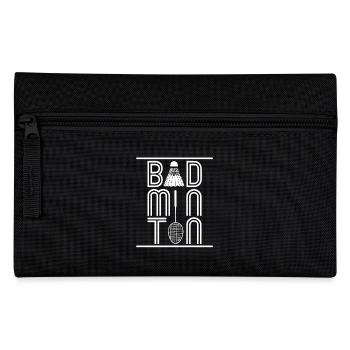 Racquet Shuttlecock Player Badminton - Pencil Case - black - Front
