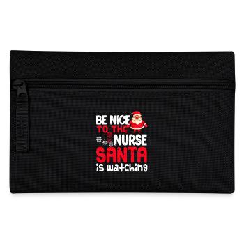 Be Nice To Nurse Christmas - Pencil Case - black - Front