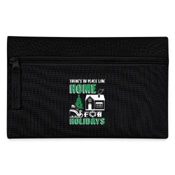 Christmas No Place Like Home For Holidays - Pencil Case - black - Front
