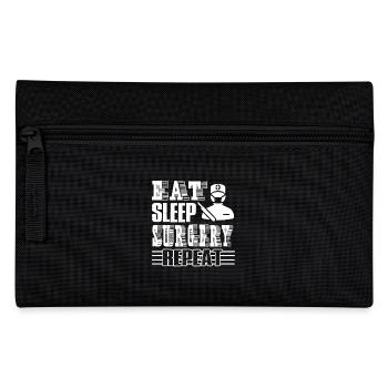 Surgeon Eat Sleep Surgery Repeat - Pencil Case - black - Front