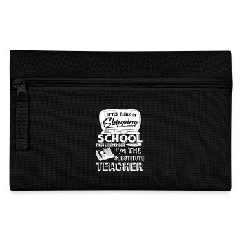 Substitute Teacher I'm The Substitute Teacher - Pencil Case - black - Front