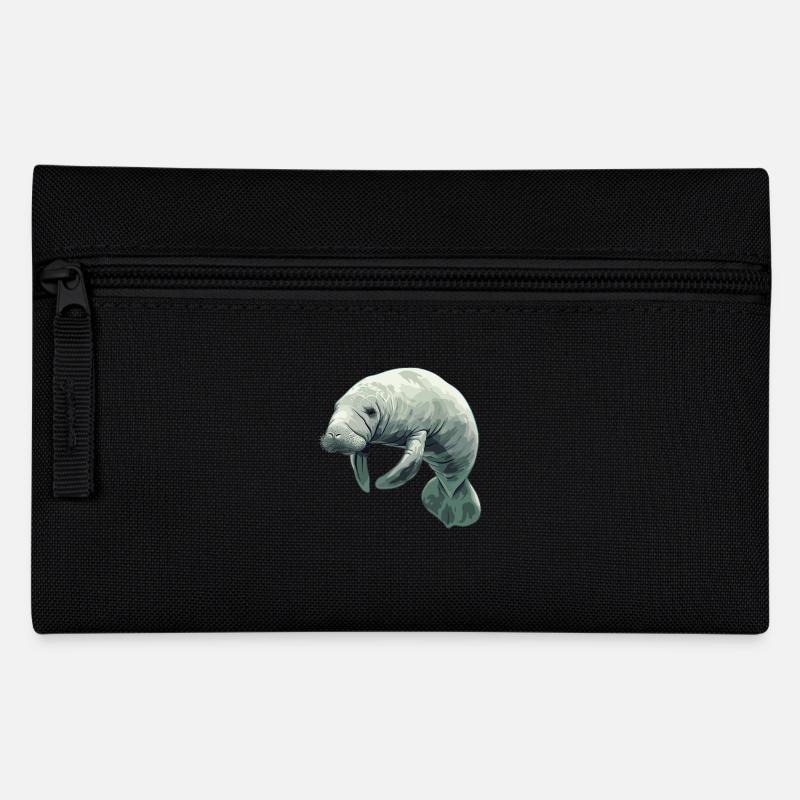 Seekuh Manatees Manatee - Federtasche - Schwarz