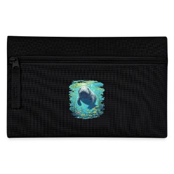 Seekuh Manatees Manatee - Federtasche - Schwarz - Vorne