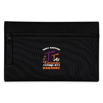 Was Bei Karaoke Passiert Bleibt Bei Karaoke - Federtasche - Schwarz - Vorne