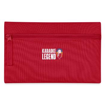 Karaoke Legende Mikrofon Retro - Federtasche - Rot - Vorne