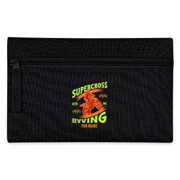 Dirt Biker Riding Get ́s Me Revving For More Dirt - Pencil Case - black - Front
