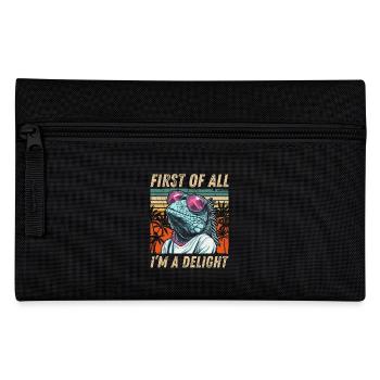 Design amusant d’iguane - Tropical Retro Vibes - Trousse - noir - Devant