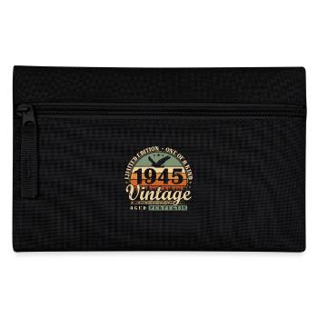 Geboren 1945 Vintage Geburtstag Geschenk - Federtasche - Schwarz - Vorne