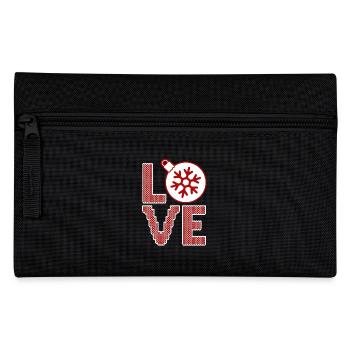 Love Christmas Balls - Pencil Case - black - Front