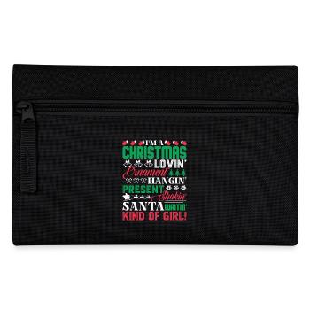 Christmas I Am A Christmas Girl - Pencil Case - black - Front