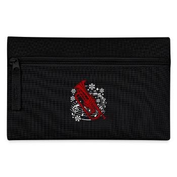 Funny Trumpet Christmas - Pencil Case - black - Front