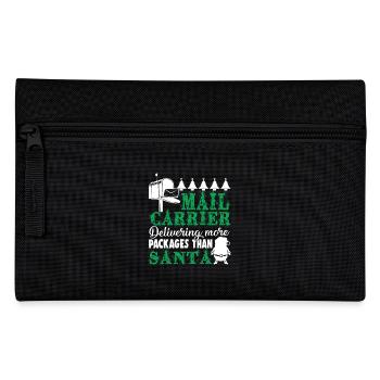 Christmas Mail Carrier Delivering More Packages - Pencil Case - black - Front