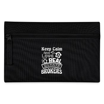 Real Estate Broker Love Real Estate Brokers - Pencil Case - black - Front