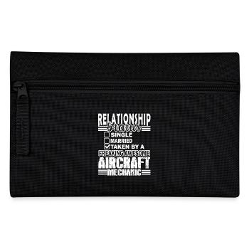 Aircraft Mechanic Relationship Status - Pencil Case - black - Front