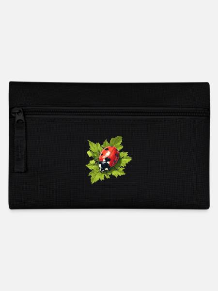 Ladybug Marienkäfer - Pencil Case - black