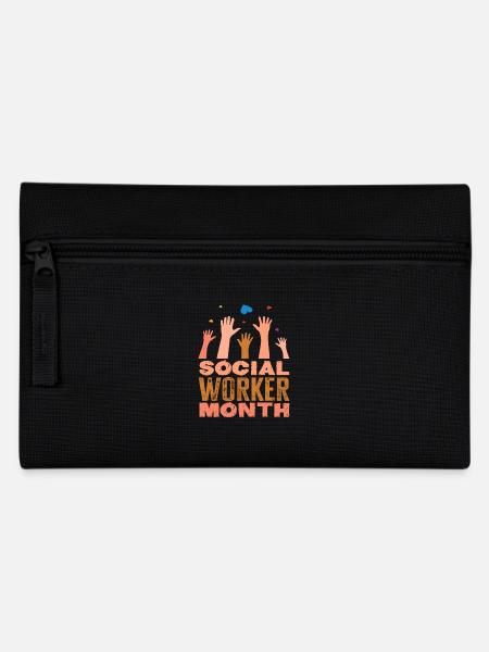 Soziale Arbeit Monat Würdigung - Federtasche - Schwarz