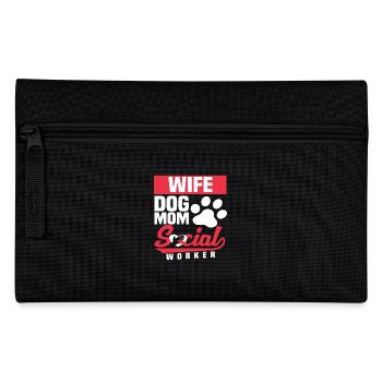 Épouse Chien Maman Travailleuse sociale - Trousse - noir - Devant