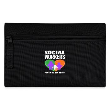 Les travailleurs sociaux ne s’arrêtent jamais - Trousse - noir - Devant