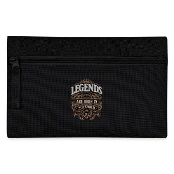 1971 November Born Birthday Year of birth - Pencil Case - black - Front