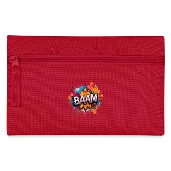 Baam Comic Sound Effect – Bold Pop Art Design - Pencil Case - red - Front