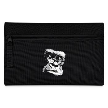Affe Schimpanse Gorilla Sonnenbrille Affe - Federtasche - Schwarz - Vorne