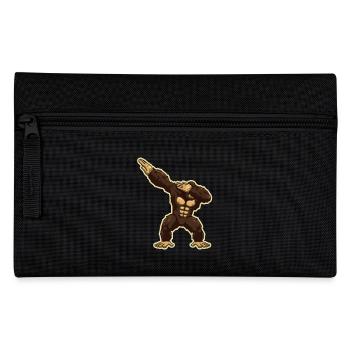 Affe Schimpanse Gorilla Dabbing Affe - Federtasche - Schwarz - Vorne