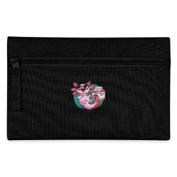 Kawaii Strawberry Milk Shake Axolotl - Trousse - noir - Devant