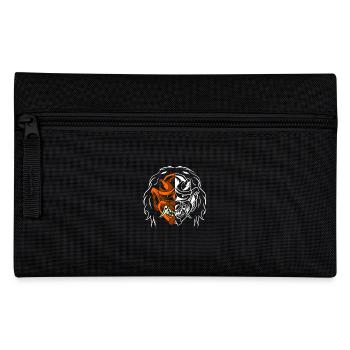 Dual Oni Dämon Maske Ninja Samurai - Federtasche - Schwarz - Vorne