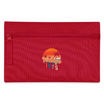 Jahrgang 1975 Retro - Federtasche - Rot - Vorne