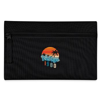Vintage 1980 rétro sunset - Trousse - noir - Devant