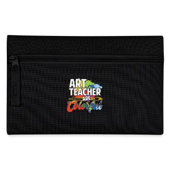 Art Teachers Are Colorful - Pencil Case - black - Front