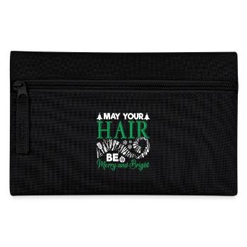 Hairstylist May Your Hair Be Merry And Bright - Pencil Case - black - Front
