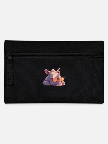 Rhino Rhinos Rhino - Pencil Case - black