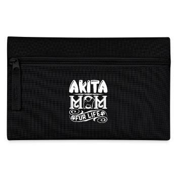Akita Akita Mom Fur Life - Pencil Case - black - Front
