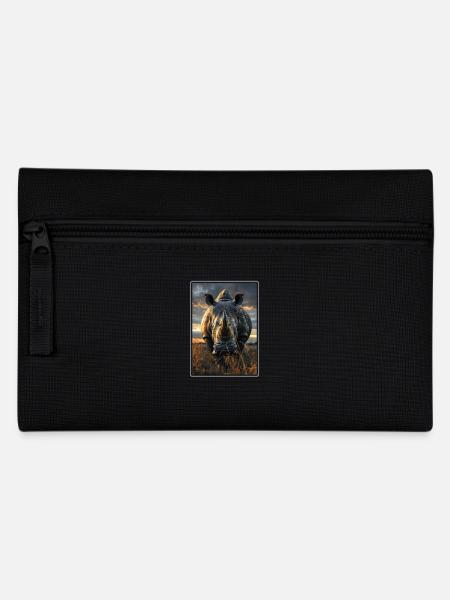 Rhino Rhinos Rhino - Pencil Case - black