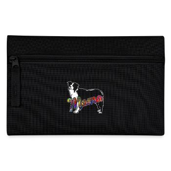Border Collie Border Collie Dog Mama - Pencil Case - black - Front