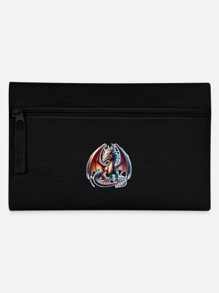 Drache - Federtasche - Schwarz