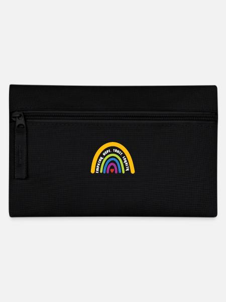Empathie Hoffnung Vertrauen Loyalität Regenbogen - Federtasche - Schwarz