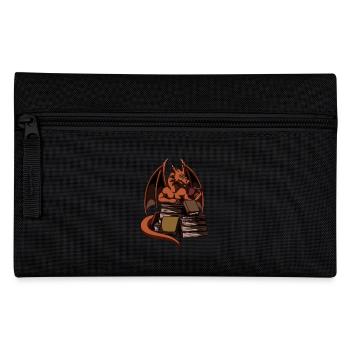 Dragon Reading Magic Dungeon - Pencil Case - black - Front