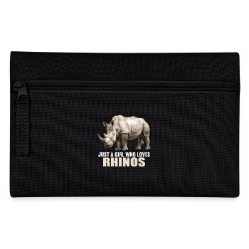 Rhino Nashörner Nashorn - Federtasche - Schwarz - Vorne