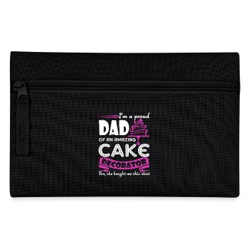 Cake Decorator Cake Decorator Dad - Pencil Case - black - Front