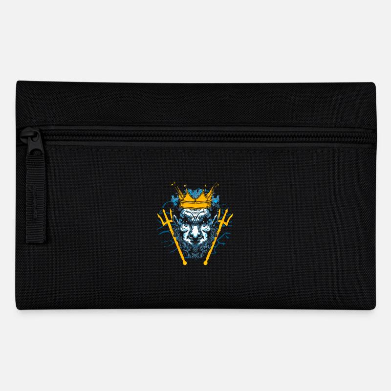 Antiker Gott Griechisch Zeus Mythologie - Federtasche - Schwarz