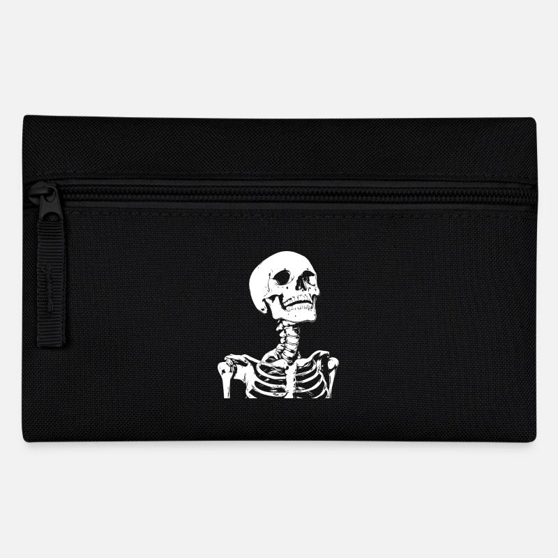 Squelette Crâne Gothique - Trousse - noir