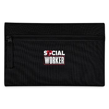 Social worker heart hand icon - Pencil Case - black - Front