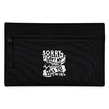 My Daughter Has To Baton Twirling - Pencil Case - black - Front