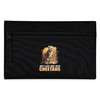 Cheetah Geparde Gepard - Pencil Case - black - Front